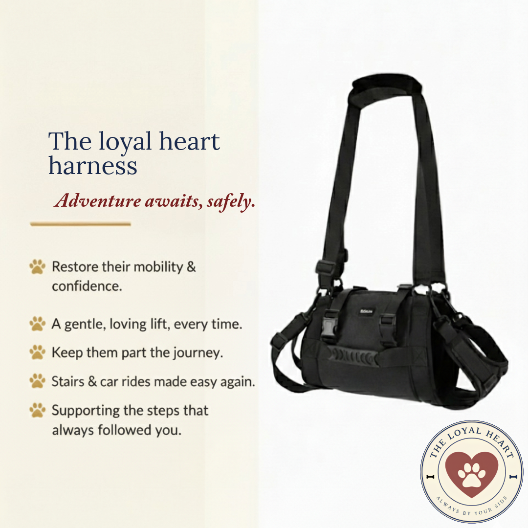 "Gentle Support Harness for Aging Dogs – Walk Together Again | The Loyal Heart"