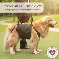 "Gentle Support Harness for Aging Dogs – Walk Together Again | The Loyal Heart"
